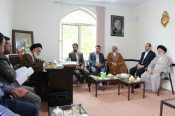 مشاور عالی وزیر آموزش و پرورش با آیت الله موسوی اصفهانی دیدار و گفت وگو کرد + تصاویر