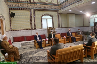 دیدار دکتر محسن حاجی میرزایی وزیر آموزش و پرورش با آیت الله العظمی جوادی آملی در دماوند