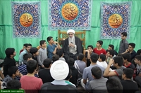 تصاویر/ حضور امام جمعه بوشهر در جمع دانش آموزان معتکف